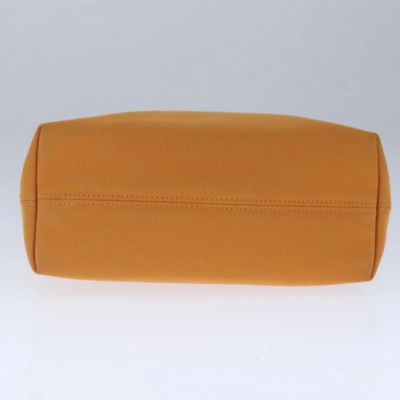 Salvatore Ferragamo Hand Bag Canvas Orange Auth 103650 - Picture 7 of 16